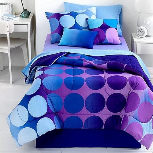 Total Fab Purple Polka Dot Bedding