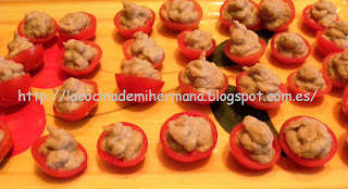 Tomatitos Rellenos De Paté De Berenjena
