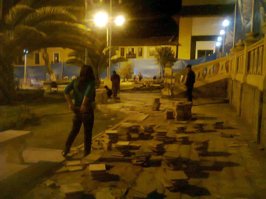 Remodelación de Plaza Mayor Cajabamba causa polémica en Facebook