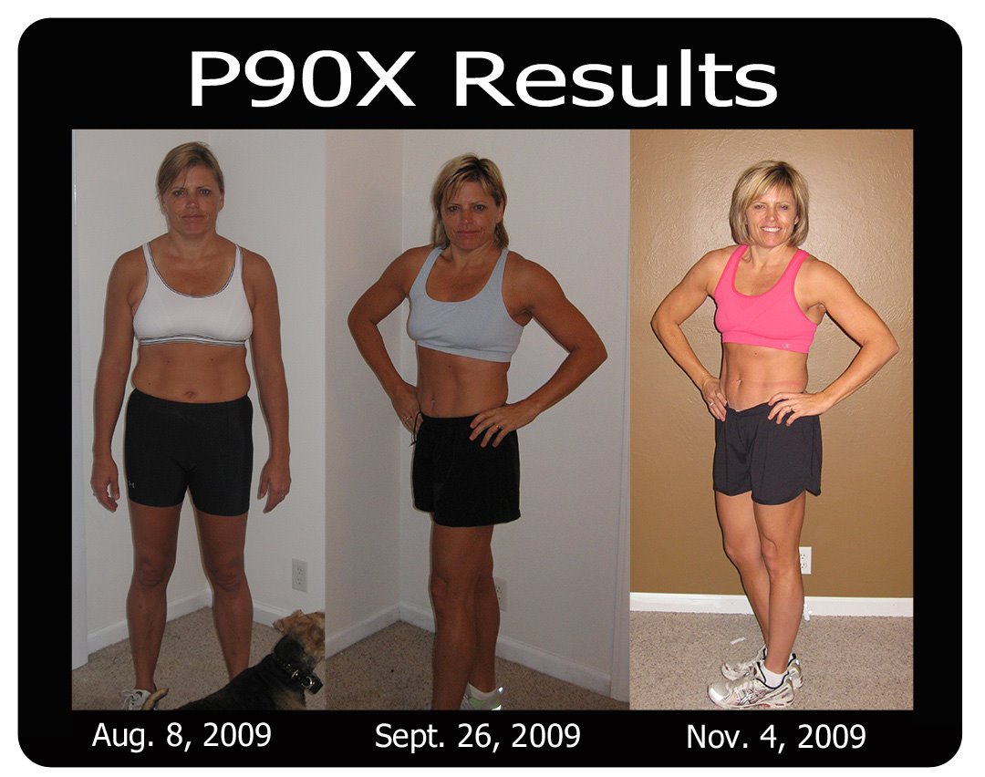 The picture above shows my results from the first 90 days of P90X. 