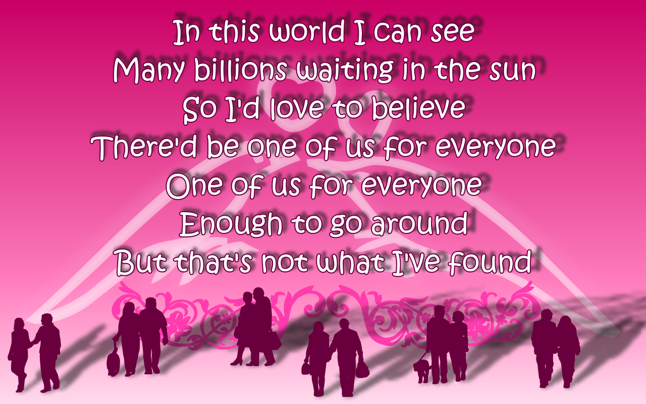 Song Lyric Quotes In Text Image: One True Love - Semisonic Song Quote Image1280 x 800