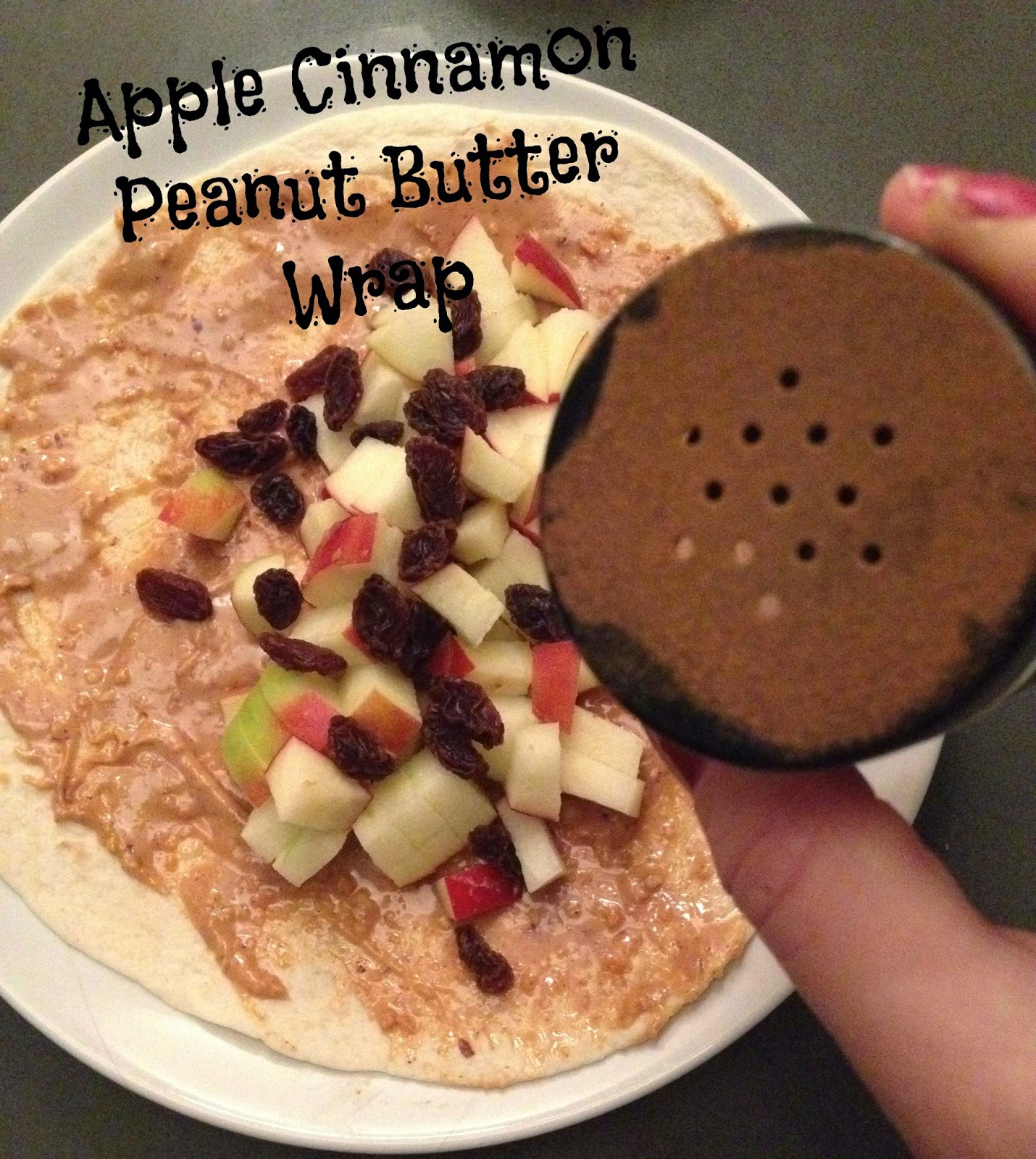 Diary of an Urban Housewife Apple Cinnamon Peanut Butter Wrap!