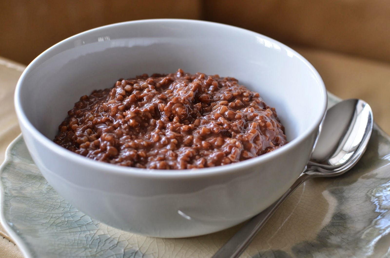 Playing with Flour Chocolate oatmeal...breakfast or dessert?
