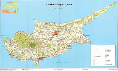 Cyprus Map Regional Political