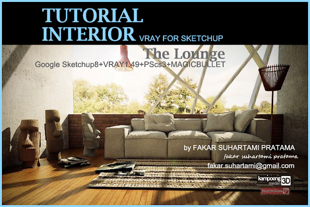 tutorial vray for sketchup  how to make long sofa