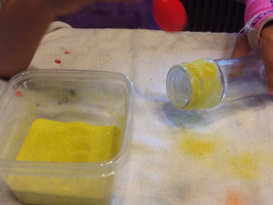 World Adventures 2nd Grade Art Project Colored Sand Vases