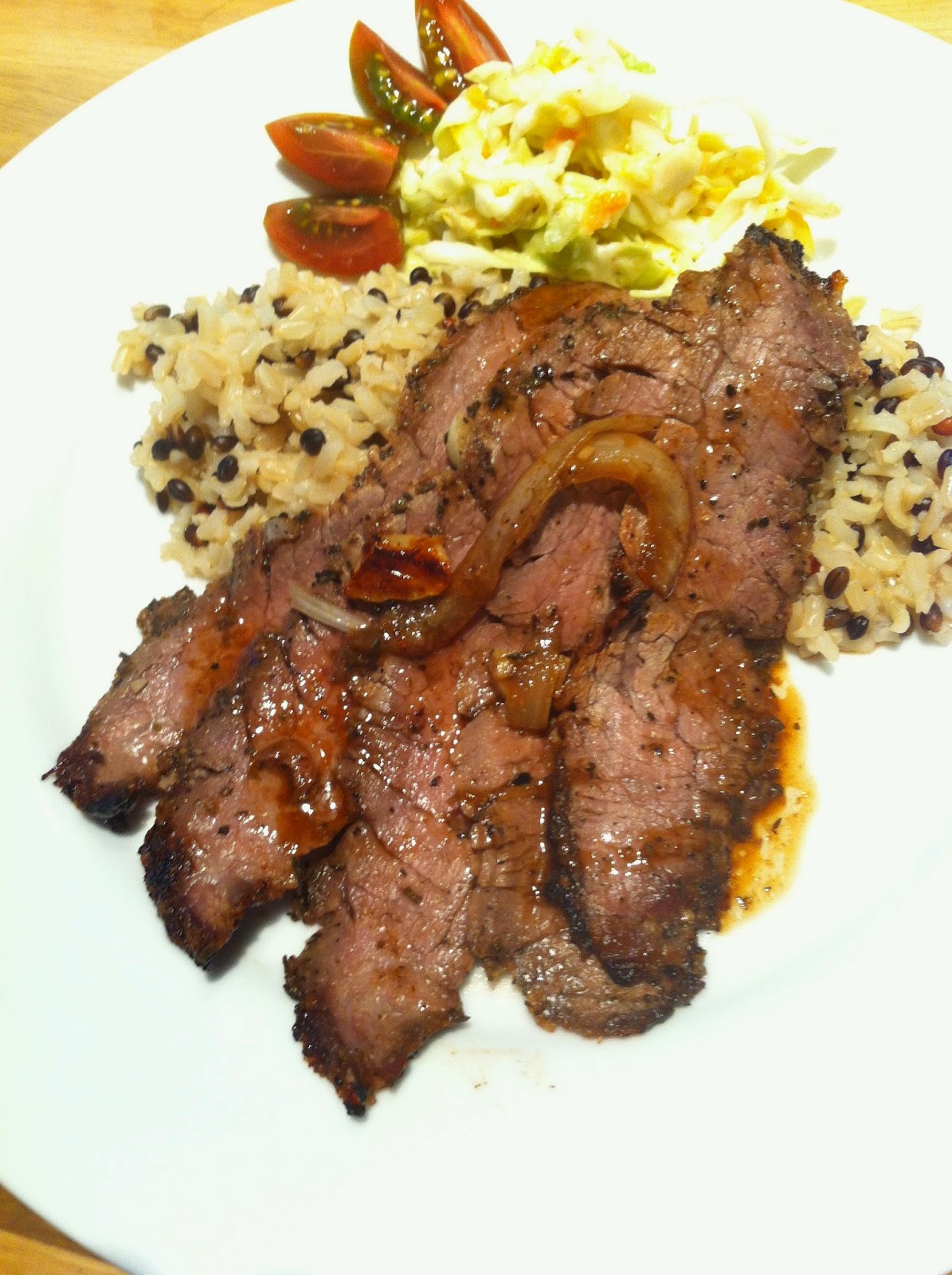 Talking Food Easy Broiled Flank Steak that’s Herbalicious!
