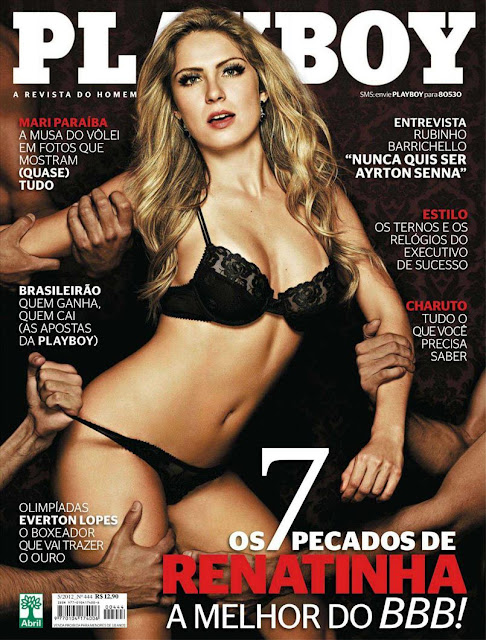 Playboy - Capa: Renata D'ávila Os 7 Pecados Capitais do Big Brother Brasil 12 comfira as fotos de Renatinha e seus 7 Pecados Capitais no Big Brother Brasil 12, Renata D'ávila, capa da Playboy de maio de 2012!