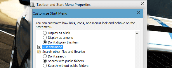 Cara Menampilkan/Menyembunyikan Menu Run Pada Start Menu Windows 7 Cara Menampilkan/Menyembunyikan Menu Run Pada Start Menu Windows 7