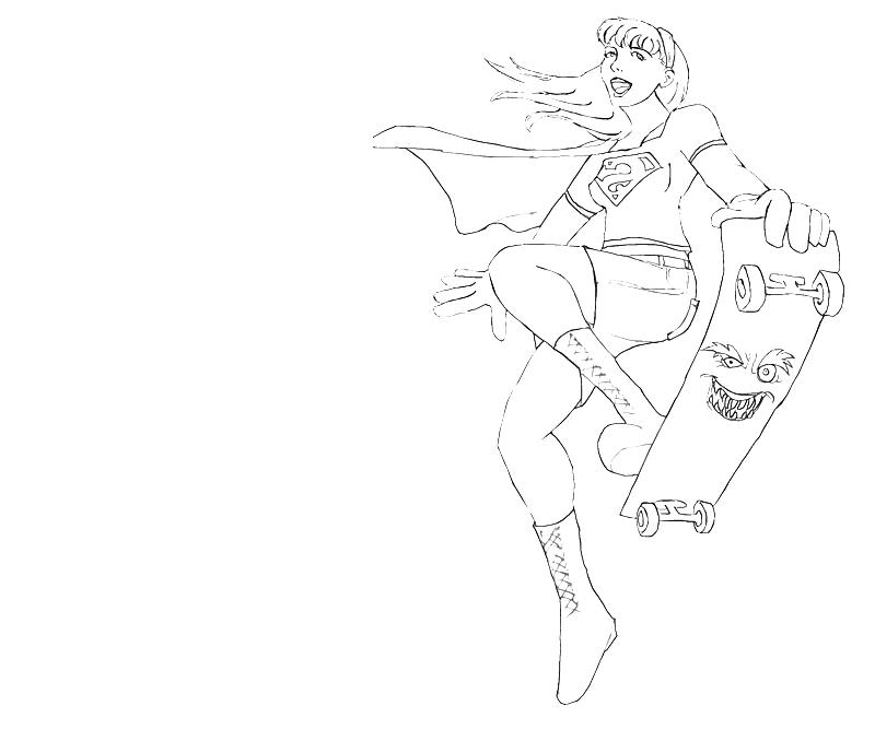 printable-linda-danvers-skateboard-coloring-pages