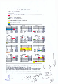 Calendario Laboral Manzanesta 2012