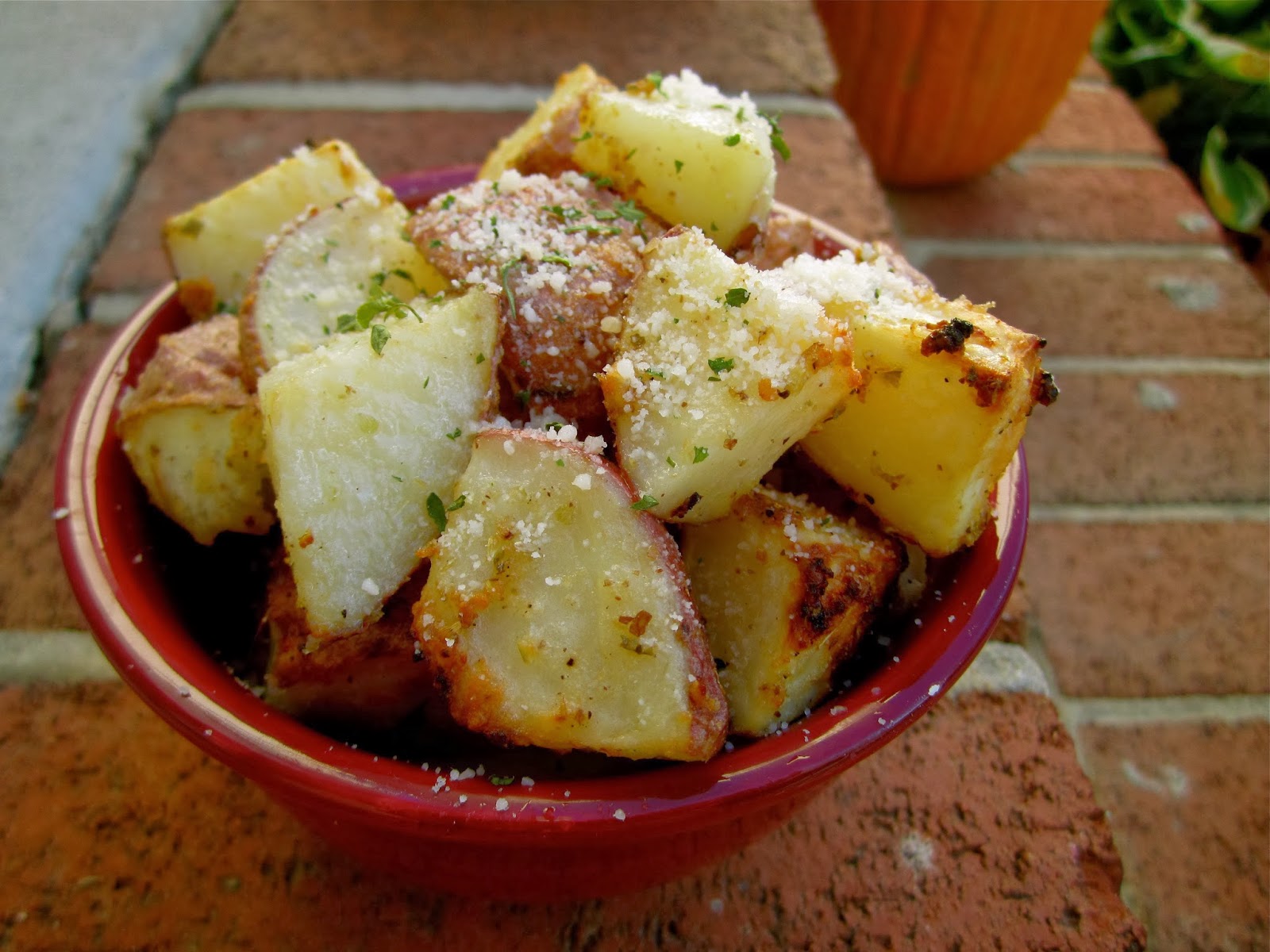 Stephanie Cooks Roasted Parmesan Oregano Potatoes