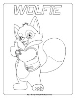 special agent oso wolfie coloring pages