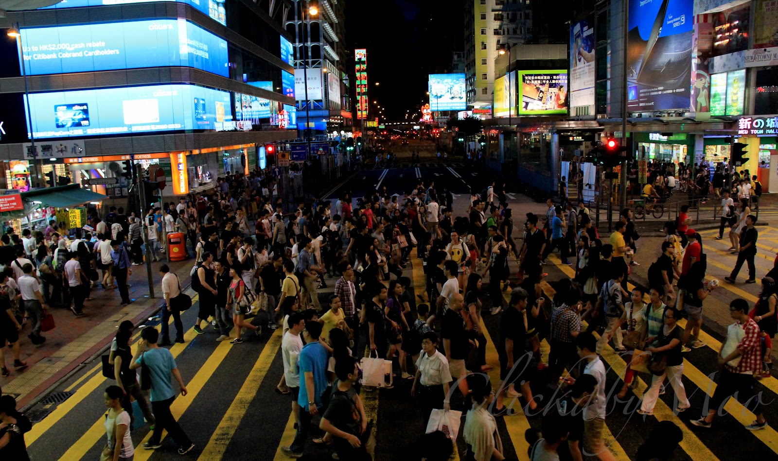 Clickd Crowded streets Hong Kong