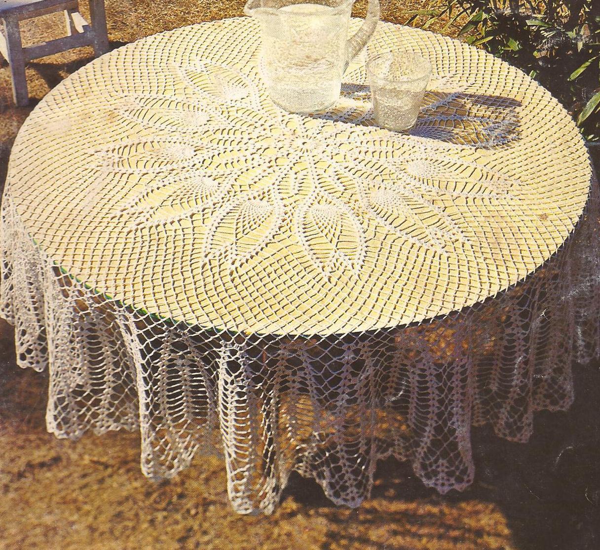 Mantel Redondo a Crochet