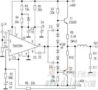 High Power Output Amplifier TDA7294