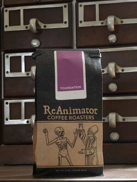 ReAnimator Coffee Roasters;Philadelphia, PA |Man, it's been a hot minute since I actually splurged on some nice coffee to brew at home.  I'll admit, I get through a school day amped up on Folgers most of the time.  Bulk commodities at low, low prices!     In Philadelphia we are lucky to have a number of great coffee shops and roasters.  ReAnimator, Elixr, Joe and Nook just to name a tiny few.  Fortunately ReAnimator is stocked in a variety of grocery stores in the area and some coffee shops.  They have two cafes in the city, one in Fishtown and the other in Kensington.   Here we have the Foundation Blend which was delicious from start to finish.  Oh the sweet smell of freshly ground beans!  The flavors were simple, bold, sweet and perfect.  ReAnimator describes Foundation as sugary fruit with raw chocolate.  I'd like to agree on the flavor notes, but honestly it just tasted darn good to me.   Check out their website and if you're planning on visiting the city of brotherly love, check them out!
