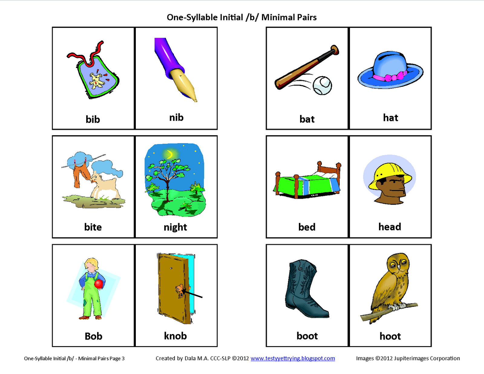 Minimal pair: Consonants /p/ and /b/, 612 pairs