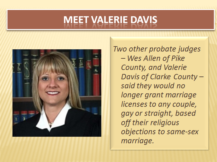 Retiring Guy's Digest 'No marriage for you' sez Alabama Probate Judge