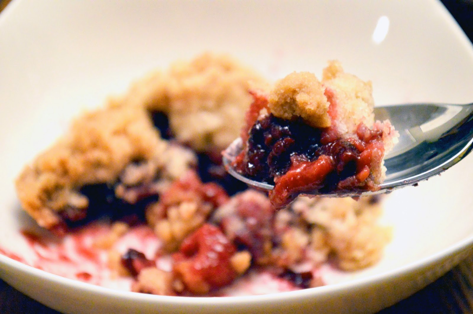 The Scoop Kitchen Mixed Berry Cobbler Crumble