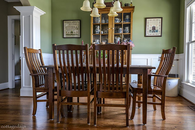 Cottage Days and Journeys: New Dining Room Table and Chairs