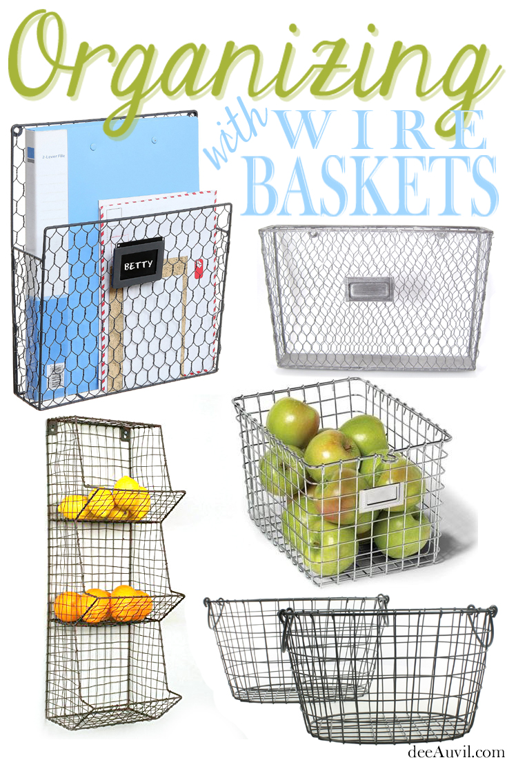 deeAuvil Organizing with wire baskets