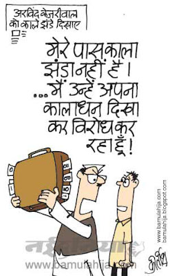 arvind kejriwal cartoon, India against corruption, black money cartoon, indian political cartoon, corruption in india