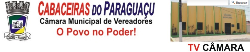 Câmara de Vereadores Cabaceiras do Paraguaçu - Ba