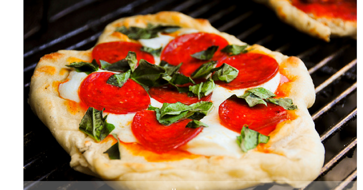 Just B B Grilled Pesto and ricotta pizza