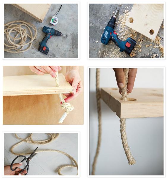 DIY: Estanterías Colgantes #DiarioDeco13 | Decoración