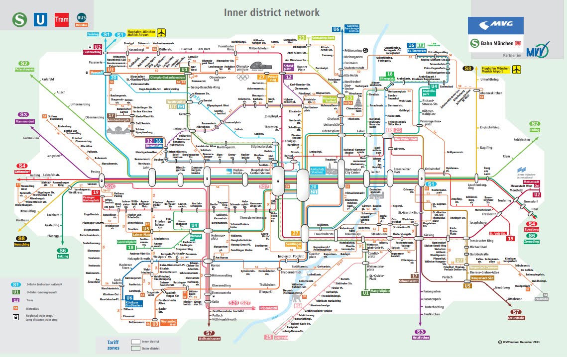 ミュンヘン S Bahn 路線 図 ミュンヘン市内の公共交通機関網がすごい!空港から旧市街へはSバーンが超便利&お得チケット