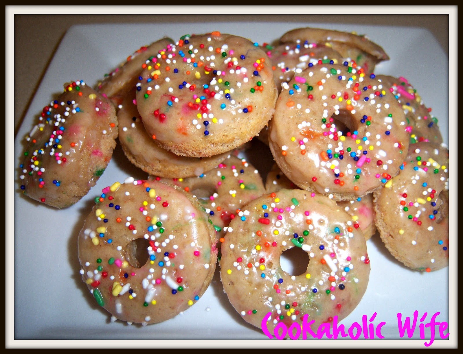 Cake Batter Doughnuts Cookaholic Wife