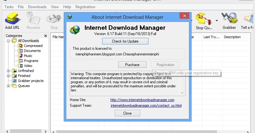 Download Internet Download Manager 617 - FileHippocom