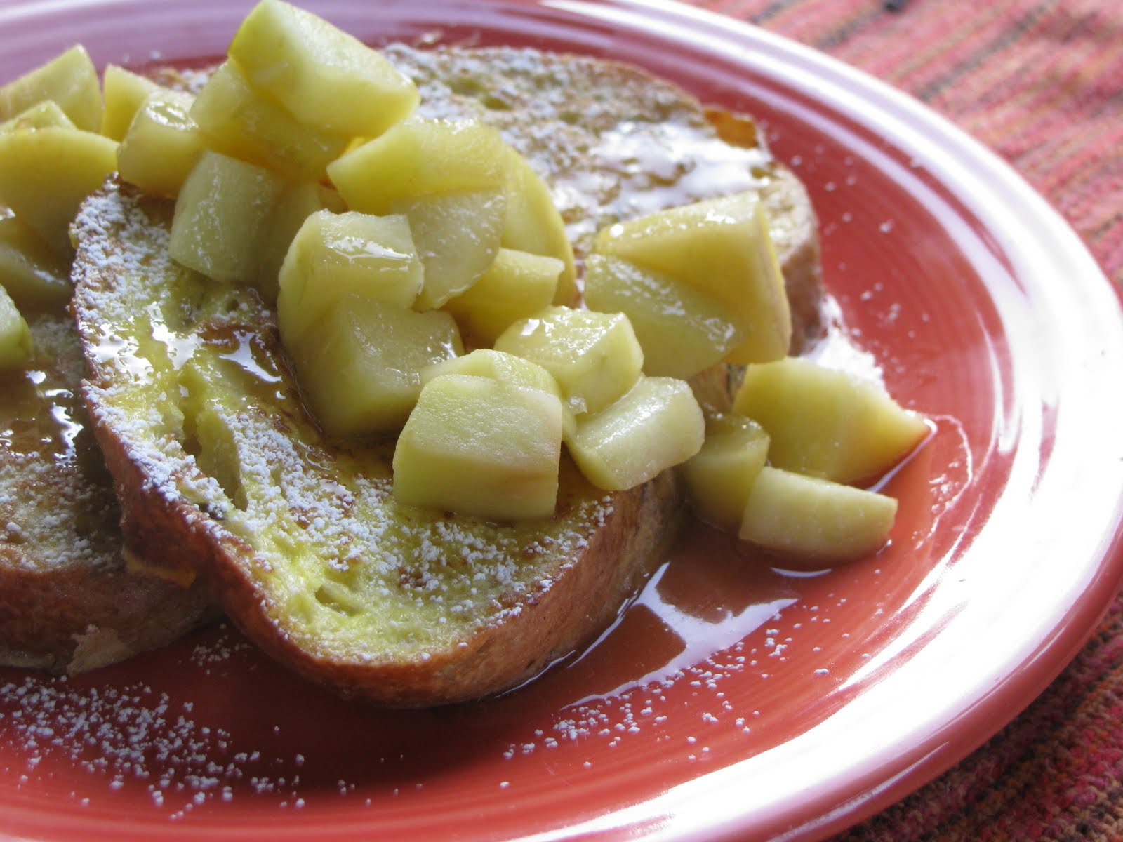 Sticks Forks Fingers AppleRosemary French Toast and Honey Butter Sauce
