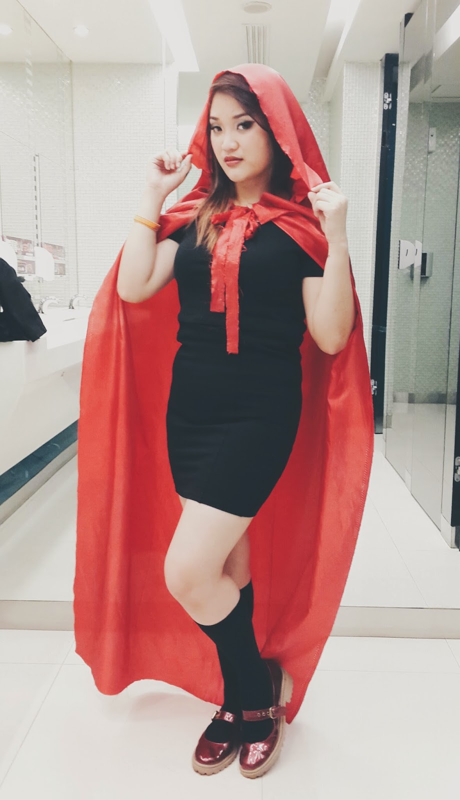 little red riding hood black dress