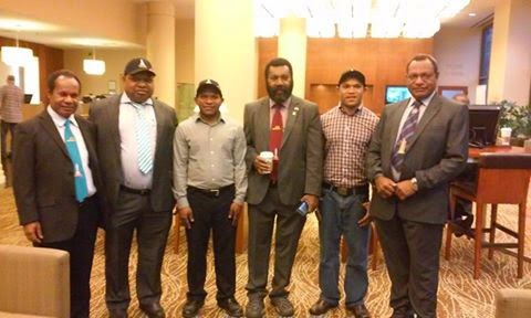 PNG Students in the United States meet PNG delegation Papua New