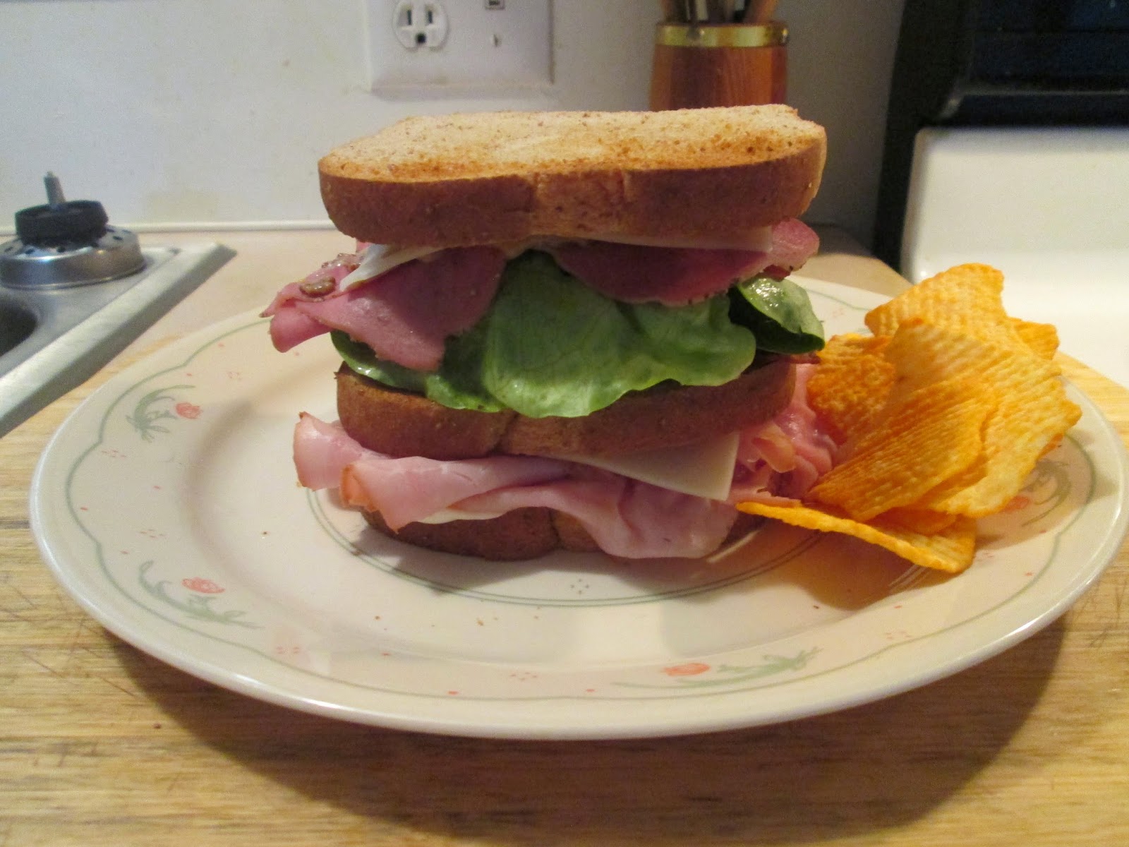 Diab2Cook Triple Decker Sandwich Ham, Turkey Pastrami, Turkey Bacon