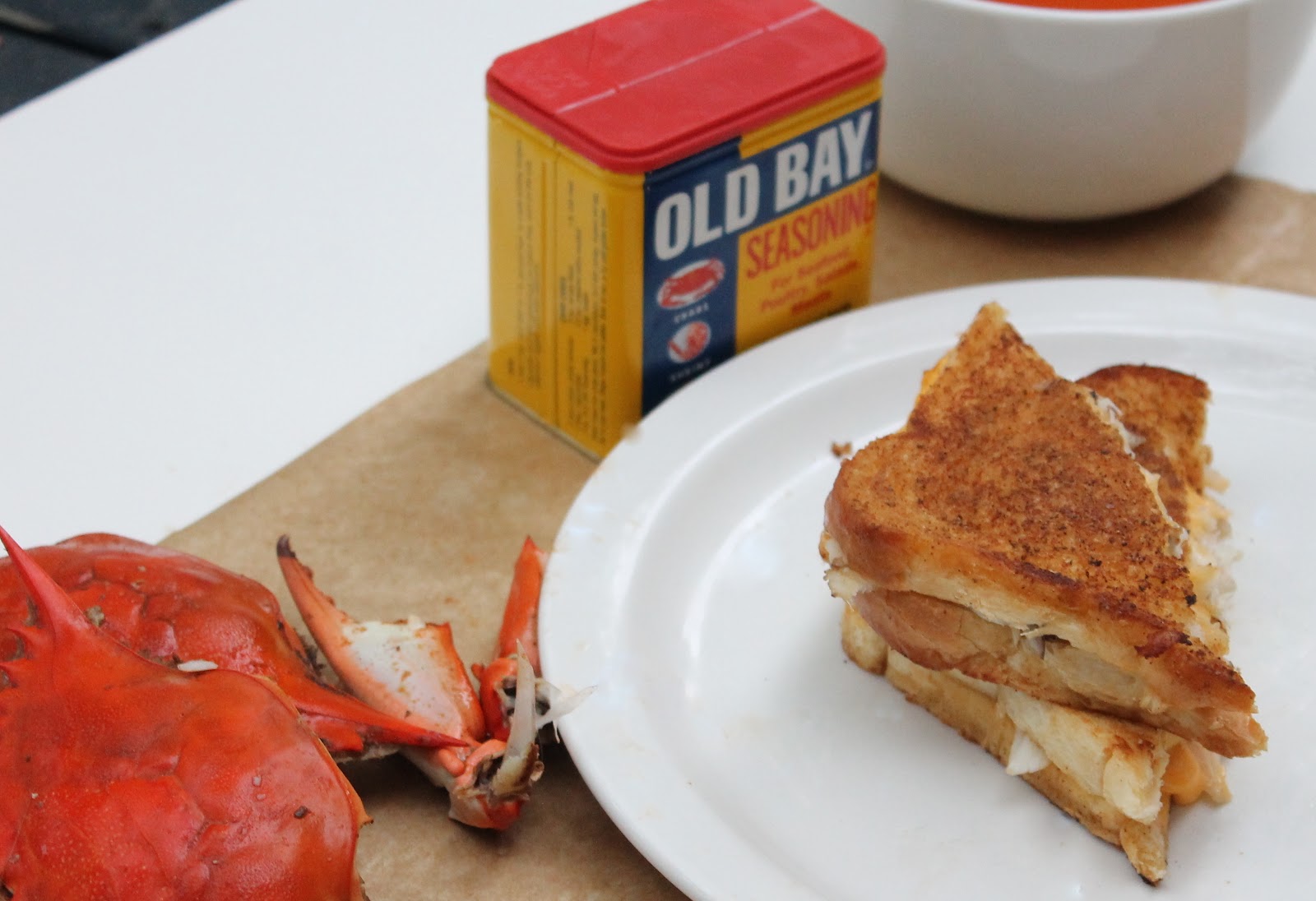 That's so Michelle... Crab Stuffed Grilled Cheese with Old Bay