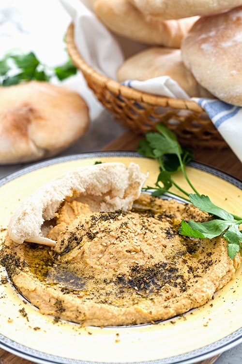 Homemade Hummus Made with Dried Chickpeas at Cooking Melangery