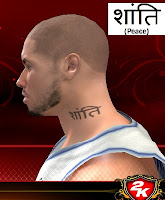 NBA 2K13 Neck Tattoo Mod - Peace