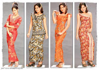 Desain Batik Dress Pesta