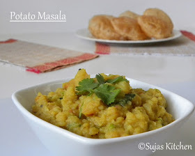 Potato Masala for Dosa & Poori