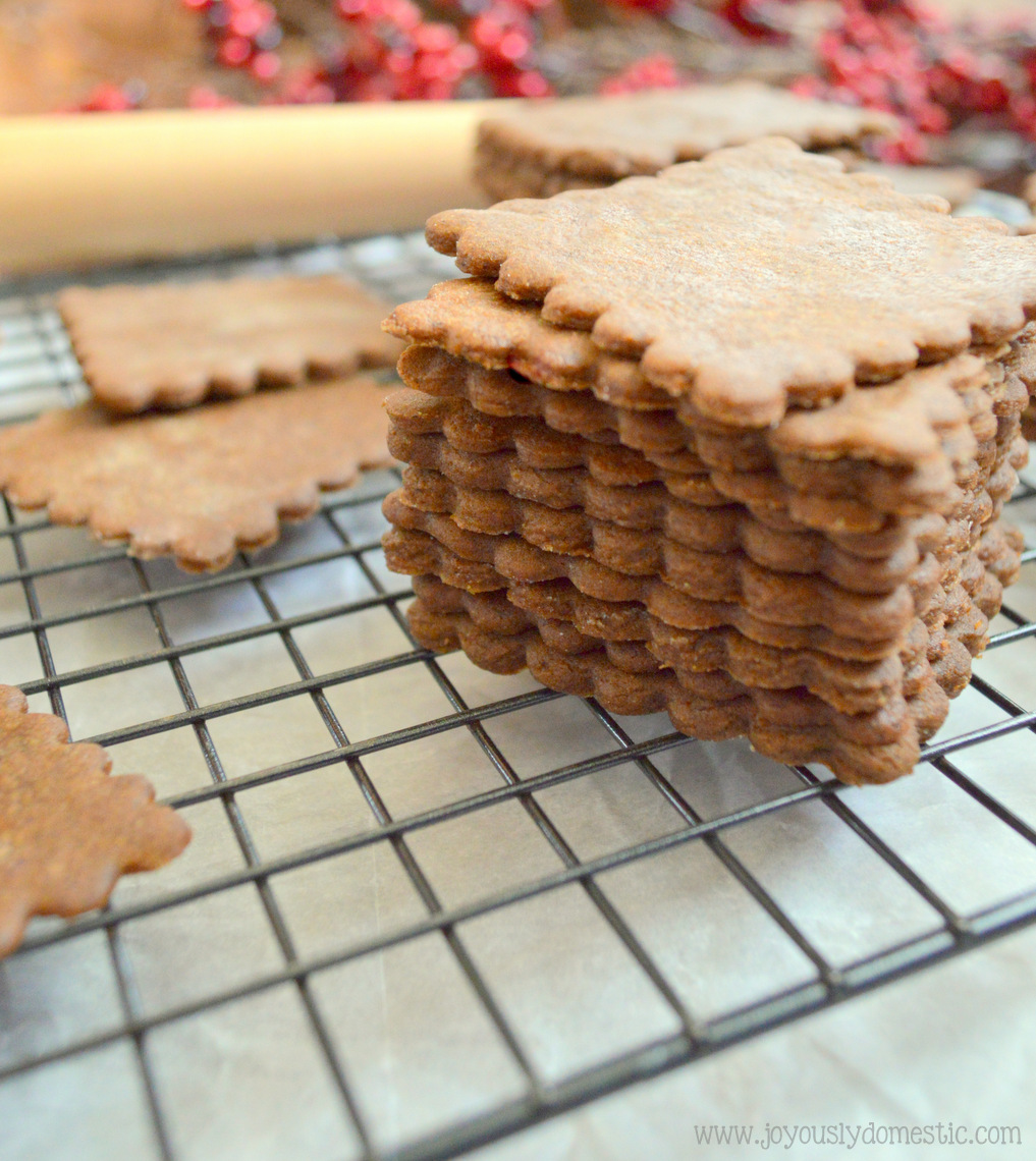 Joyously Domestic Moravian Ginger Spice Cookie Thins