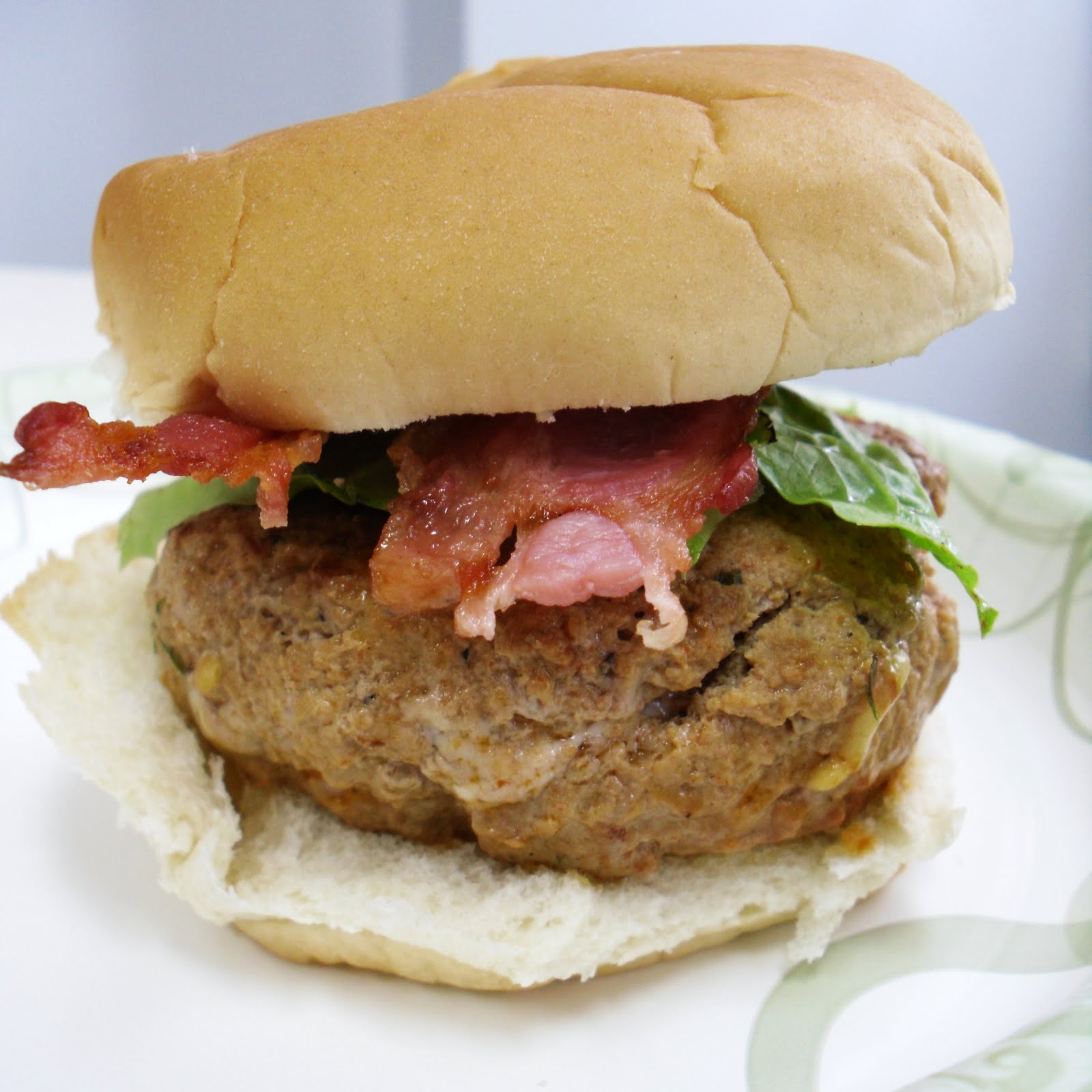 Rachel B. cooks... Buffalo & Blue Cheese Stuffed Turkey Burger