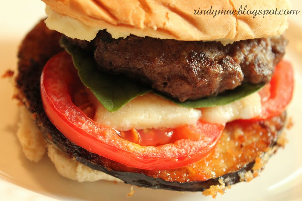 Rindy Mae Eggplant Parmesan Burgers