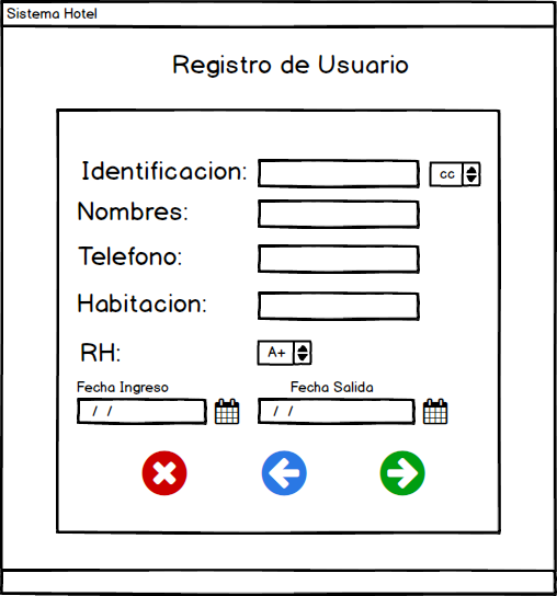 Diseñar la Interfaz de usuario para la captura de los datos del