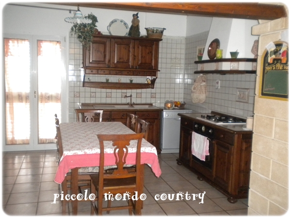 Piccolo mondo country: la mia cucina country Idee per realizzare una cucina country