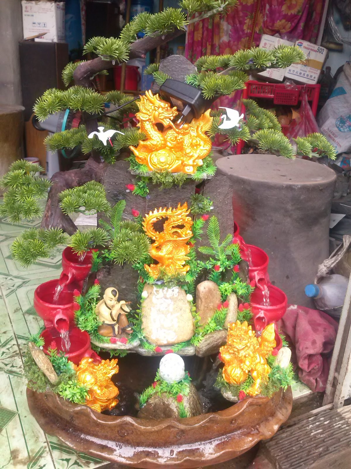 Thác nước phong thủy để bàn mẫu mã đa dạng - 12