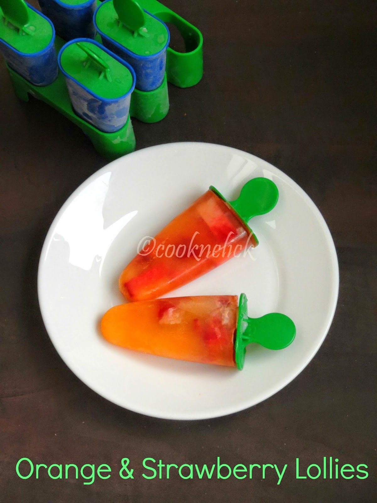 Orange & Strawberry Lollies Cook N Click