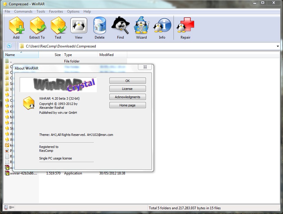 Winrar 4.20 3264bit cracked